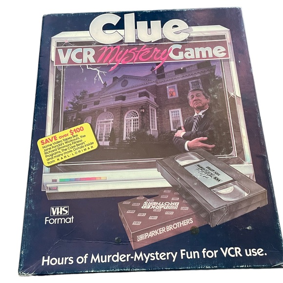 Games Clue Vcr Mystery Game 1987 Vintage Game Parker Brothers Poshmark